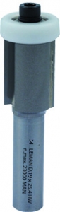 MECHE CORIAN D'AFFLEURAGE DROITE + GUIDE TEFLON Ø.19x80mm Q.12mm